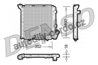 Chladič motoru DENSO (DE DRM23071)