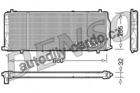 Chladič motoru DENSO (DE DRM02004)