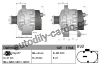 Alternátor DENSO (DE DAN1040)