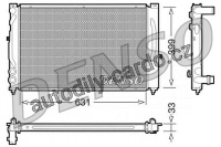 Chladič motoru DENSO (DE DRM02020)