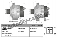 Alternátor DENSO (DE DAN1045)