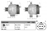 Alternátor DENSO (DE DAN1055)