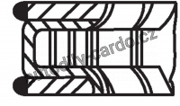 Sada pístních kroužků MAHLE ORIGINAL 028 RS 10101 0V0