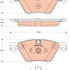 Sada brzdových destiček TRW GDB1882
