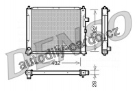 Chladič motoru DENSO (DE DRM24013)