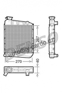 Chladič motoru DENSO (DE DRM24030)