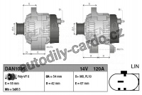 Alternátor DENSO (DE DAN1086)
