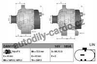 Alternátor DENSO (DE DAN1111)