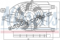 Ventilátor chladiče klimatizace NISSENS 85273