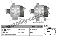 Alternátor DENSO (DE DAN1135)