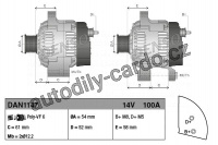 Alternátor DENSO (DE DAN1147)