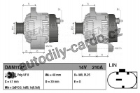 Alternátor DENSO (DE DAN1137)