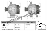 Alternátor DENSO (DE DAN1138)