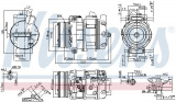 Kompresor klimatizace NISSENS 890292