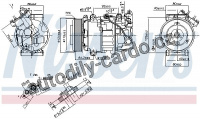 Kompresor klimatizace NISSENS 890299