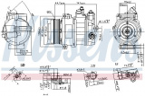 Kompresor klimatizace NISSENS 890304