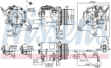 Kompresor klimatizace NISSENS 890327