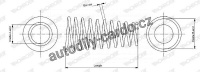 Pružina tlumiče pérování MONROE (MOSP3524, MO SP3524), přední  - NISSAN