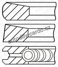 Sada pístních kroužků GOETZE 08-287111-00