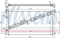 Chladič motoru NISSENS 63824A
