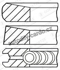 Sada pístních kroužků GOETZE 08-287200-00