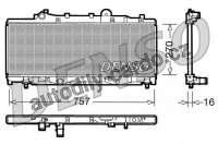 Chladič motoru DENSO (DE DRM09092)