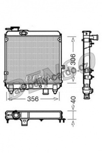 Chladič motoru DENSO (DE DRM09081)