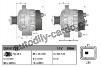 Alternátor DENSO (DE DAN1325)