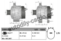 Alternátor DENSO (DE DAN1308)
