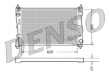 Chladič motoru DENSO (DE DRM09112)