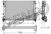 Chladič motoru DENSO (DE DRM09163)