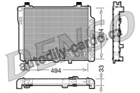 Chladič motoru DENSO (DE DRM17075)
