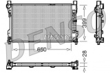 Chladič motoru DENSO (DE DRM17080)