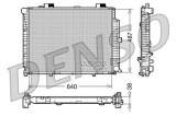 Chladič motoru DENSO (DE DRM17087)