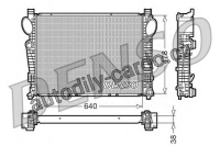 Chladič motoru DENSO (DE DRM17095)