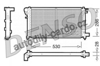 Chladič motoru DENSO (DE DRM21002)