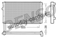 Chladič motoru DENSO (DE DRM32028)