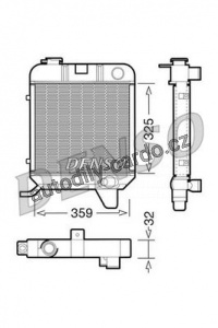 Chladič motoru DENSO (DE DRM21040)