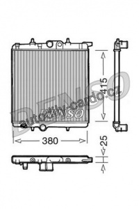 Chladič motoru DENSO (DE DRM21020)