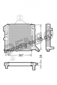 Chladič motoru DENSO (DE DRM33020)