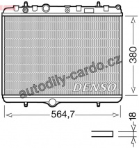 Chladič motoru DENSO (DE DRM21055)