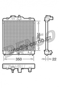 Chladič motoru DENSO (DE DRM40003)