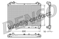 Chladič motoru DENSO (DE DRM47011)