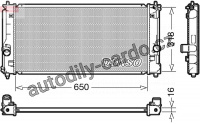 Chladič, chlazení motoru DENSO (DRM50081)