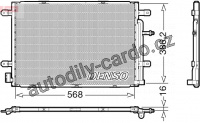 Kondenzátor, klimatizace DENSO DCN02039