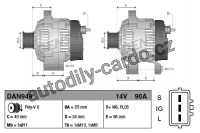 Alternátor DENSO (DE DAN949)
