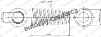 Pružina tlumiče pérování MONROE (MO SP3704)