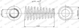 Pružina tlumiče pérování MONROE (MO SP3704)