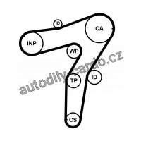 Rozvodový řemen CONTINENTAL CTAM CT1183