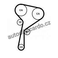 Rozvodový řemen CONTINENTAL CTAM CT1184